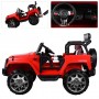 Детский двухместный электромобиль JEEP M 3572 EBLR-3: 4x4, 8 км/ч, EVA, кожа - RED