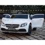 Детский электромобиль M 4010 EBLR-1 (Mercedes C63S): 90W, 7 км/ч, EVA, кожа - БЕЛЫЙ