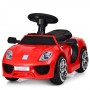 Электромобиль-каталка-толокар Porsche M 3592 L-3: 3 км/ч, эко-кожа - КРАСНЫЙ