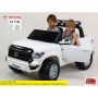Детский электромобиль TOYOTA Tundra JJ2255 EBLR-1: 24V7A, 12 км/ч, EVA-колеса, кожа - БЕЛЫЙ