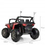 Детский электромобиль джип Buggy M 4248 EBLR-3(24V): MP3, EVA, 12 км/ч, кожа - КРАСНЫЙ