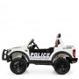 Детский электромобиль M 4173 EBLR-1 POLICE: 4х12V, EVA, 2.4G, 5 км/ч, кожа - БЕЛЫЙ