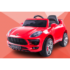 Детский электромобиль MACAN 1518: 2.4G. EVA-колеса, кожа, 50W - КРАСНЫЙ