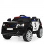 Детский электромобиль Land Rover POLICE M 2775 EBLR-1-2: EVA-колеса - ЧЕРНО-БЕЛЫЙ