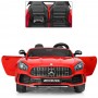 Детский двухместный электромобиль M 3905 EBLR-3 (Mercedes AMG GT R): 140W, 7 км/ч, EVA, кожа - КРАСНЫЙ