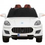 Детский электромобиль MASERATI M 3288 EBLR-1: 2.4G, EVA, 8 км/ч, кожа - БЕЛЫЙ