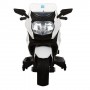 Детский мотоцикл BMW M 3208 EL-1: кожа, EVA-колеса, 12V, 70W, 6 км/ч - БЕЛЫЙ