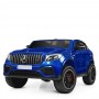 Детский электромобиль Mercedes M 4177 EBLRS-4: 8 км/ч, кожа, EVA, 2.4G - СИНИЙ