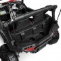 Детский электромобиль джип Buggy M 4248 EBLR-2-3(24V): MP3, EVA, 12 км/ч, кожа - ЧЕРНО-КРАСНЫЙ