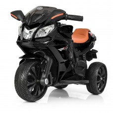 Детский мотоцикл M 3912 EL-2: 50W, USB/M0P3, кожаное сиденье - ЧЕРНЫЙ