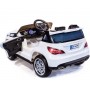 Детский электромобиль Mercedes M 3624 EBLR-1: 50W, 12V, EVA, кожа - БЕЛЫЙ