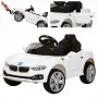 Детский электромобиль M 3175 EBLR-1: 2.4G. EVA-колеса, 50W, кожа - БЕЛЫЙ
