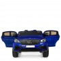 Детский электромобиль Mercedes M 4177 EBLRS-4: 8 км/ч, кожа, EVA, 2.4G - СИНИЙ