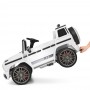 Детский электромобиль джип M 4179 EBLR-1: 2x25W, 2.4G, EVA, 4.5 км/ч, кожа- БЕЛЫЙ