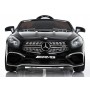 Детский электромобиль Mercedes M 3583 EBLR-2: 2xМеста, 2x35W, 12V7A, EVA, кожа - ЧЕРНЫЙ
