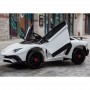 Детский электромобиль Lamborghini M 3903 EBLR-1: 2.4G, EVA, 90W, кожа - БЕЛЫЙ