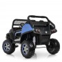 Детский электромобиль M 4133 EBLRS-4 (MERCEDES UNIMOG): 8 км/ч, 4x4, 140W, 2.4G, EVA, кожа - СИНИЙ ЛАК
