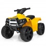 Детский квадроцикл M 3893 L-6: кожаное сиденье - ЖЕЛТЫЙ