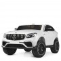 Детский электромобиль Mercedes M 4177 EBLR-1: 8 км/ч, кожа, EVA, 2.4G - БЕЛЫЙ