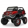 Детский электромобиль M 4133 EBLRS-3 (MERCEDES UNIMOG): 8 км/ч, 4x4, 140W, 2.4G, EVA, кожа - КРАСНЫЙ