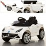 Детский электромобиль FERRARI M 3176 EBLR-1: 2.4G. EVA-колеса, Кожа, 50W - БЕЛЫЙ (6939218526)