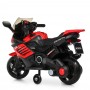 Детский мотоцикл M 3582 EL-3: 6V, 15W, EVA, 3-5 км/ч, кожа - КРАСНЫЙ