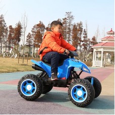 Детский квадроцикл M 3607 EL-4: 12V, 180W, EVA-колеса - СИНИЙ