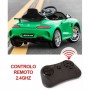 Детский электромобиль M 3904 EBLR-5 (Mercedes AMG GT R): 70W, 6 км/ч, EVA, кожа - ЗЕЛЕНЫЙ