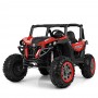 Детский электромобиль GRIZZLY XM 603: 4x4, EVA, 1x12V 10A, USB. Эко-кожа - КРАСНЫЙ ПОКРАСКА (M 3602 EBLRS-3-2)