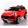Детский электромобиль Porsche M 3557 EBLR-3: 7 км/ч, кожа, EVA, 2.4G - RED
