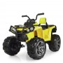 Детский квадроцикл M 3999 EBLR-6: 2.4G, 140W, EVA, кожа, 7 км/ч, 4x4 - ЖЕЛТЫЙ