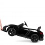 Детский легковой электромобиль Porsche Cayman M 4055 ALS-2:  15 км/ч, EVA, USB - ЧЕРНЫЙ ЛАК