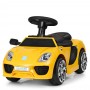 Электромобиль-каталка-толокар Porsche M 3592 L-6: 3 км/ч, эко-кожа - ЖЕЛТЫЙ