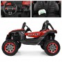 Детский электромобиль GRIZZLY XM 603: 4x4, EVA, 1x12V 10A, USB. Эко-кожа - КРАСНЫЙ ПОКРАСКА (M 3602 EBLRS-3-2)
