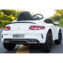 Детский электромобиль M 4010 EBLR-1 (Mercedes C63S): 90W, 7 км/ч, EVA, кожа - БЕЛЫЙ