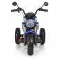 Детский мотоцикл M 3687 AL-4: 36W, кожа - СИНИЙ