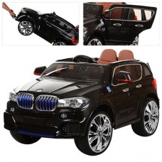 Детский электромобиль джип BMW STYLE M 2762 EBLR-2: MP4, EVA, 8 км/ч+кожа - ЧЕРНЫЙ