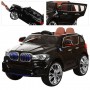 Детский электромобиль джип BMW STYLE M 2762 EBLR-2: MP4, EVA, 8 км/ч+кожа - ЧЕРНЫЙ