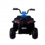 Детский квадроцикл M 4131 EL-4: 5 км/ч, 40W, 1 аккум. 6V4, EVA, кожа - ЧЕРНО-СИНИЙ