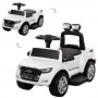 Детская машина-толокар 2в1 M 3574 EL-1: 6V, кожа, EVA-колеса - БЕЛЫЙ