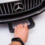 Детский электромобиль Mercedes-Benz M 4050 EBLRS-2: 2.4G. EVA-колеса, кожа - ЧЕРНЫЙ ЛАК