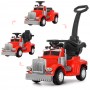 Детская машина-толокар M 4110-3: родительская  ручка, 18W, 6V4 5AH - КРАСНЫЙ