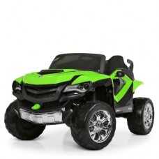 Детский электромобиль M 4201 EBLR-5: 8 км/ч, 140W, 2.4G, EVA, кожа - ЗЕЛЕНЫЙ