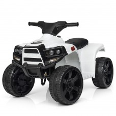 Детский квадроцикл M 3893 L-1: кожаное сиденье - БЕЛЫЙ