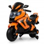 Детский мотоцикл BMW M 3681 AL-7: 36W, надувные колеса, кожа - ОРАНЖЕВЫЙ