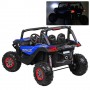 Детский электромобиль GRIZZLY XM 603: 4x4, EVA, 1x12V 10A, USB. Эко-кожа - СИНИЙ (M 3602 EBLR-4)