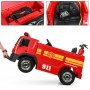 Детский электромобиль Пожарная машина M 4051 EBLR-3: 7,5 км/ч, кожа, EVA, 2.4G - КРАСНЫЙ