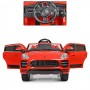 Детский электромобиль Porsche M 4009 EBLR-3: 7 км/ч, кожа, EVA, 2.4G - КРАСНЫЙ
