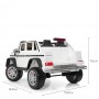 Детский двухместный электромобиль M 4000 EBLR-1 (Mercedes G650): 140W, 7 км/ч, EVA, кожа - БЕЛЫЙ