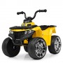 Детский квадроцикл M 4137 EL-6: 5 км/ч, 40W, 1 аккум. 6V4, EVA - ЧЕРНО-ЖЕЛТЫЙ